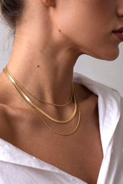 Snake Chain Necklace - Stainless Steel