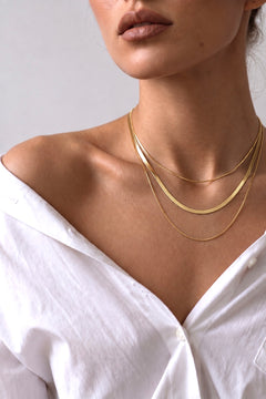 Snake Chain Necklace - Stainless Steel