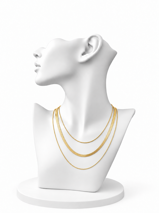 Snake Chain Necklace - Stainless Steel